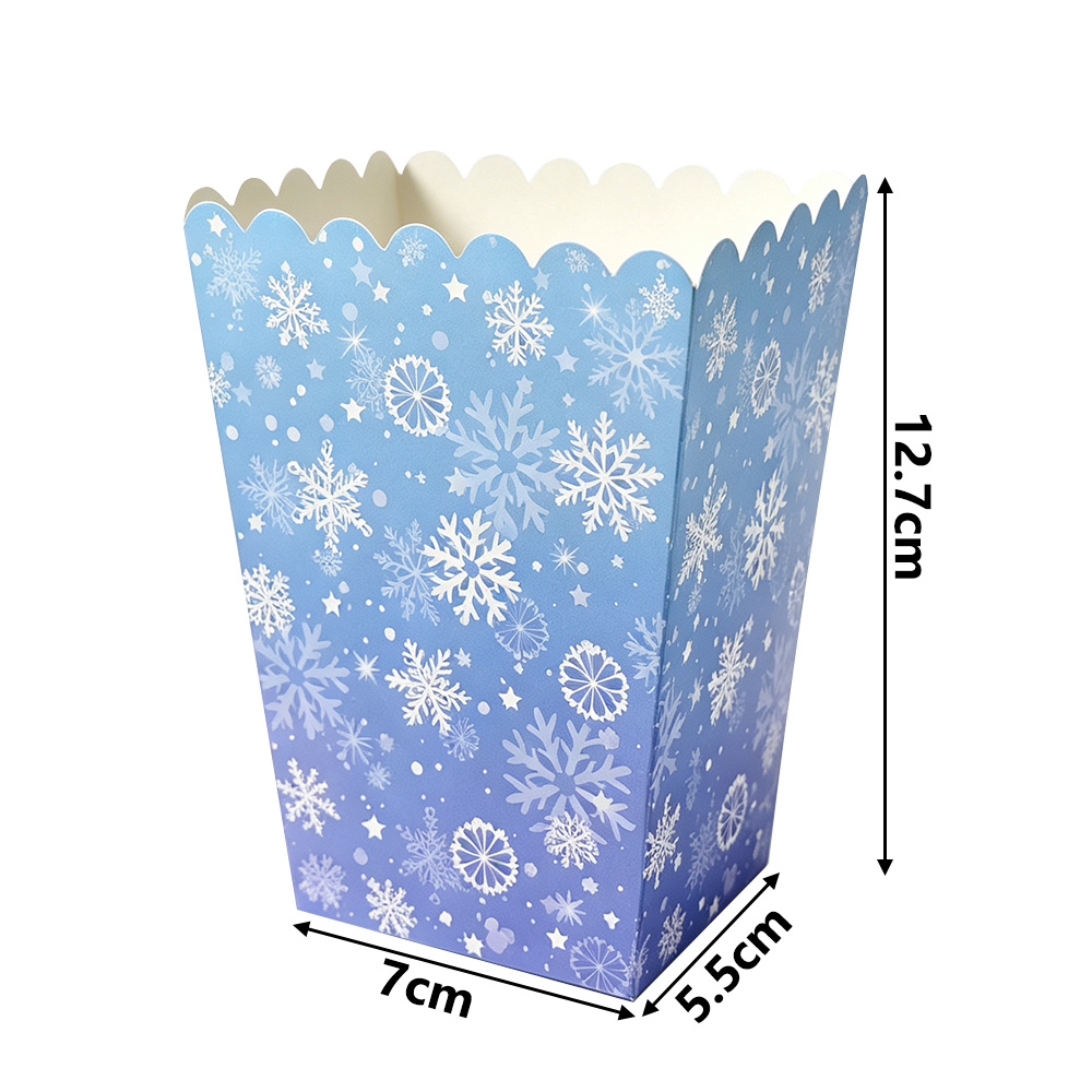 10-50pcs Snowflake Popcorn Box - Food Like Snacks review and price