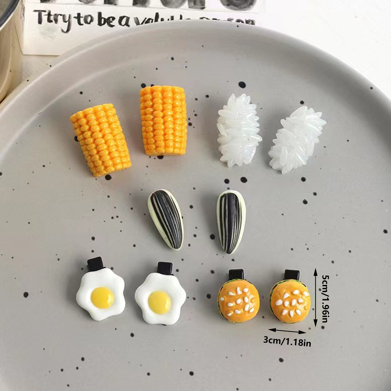 Mini Food Hair Clips Set Reali - Food Like Snacks review and price