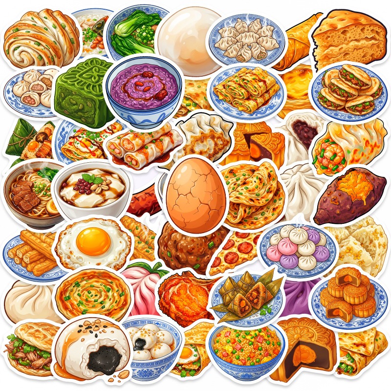 50pcs Chinese Food Diary, Non- - Food Like Snacks review and price