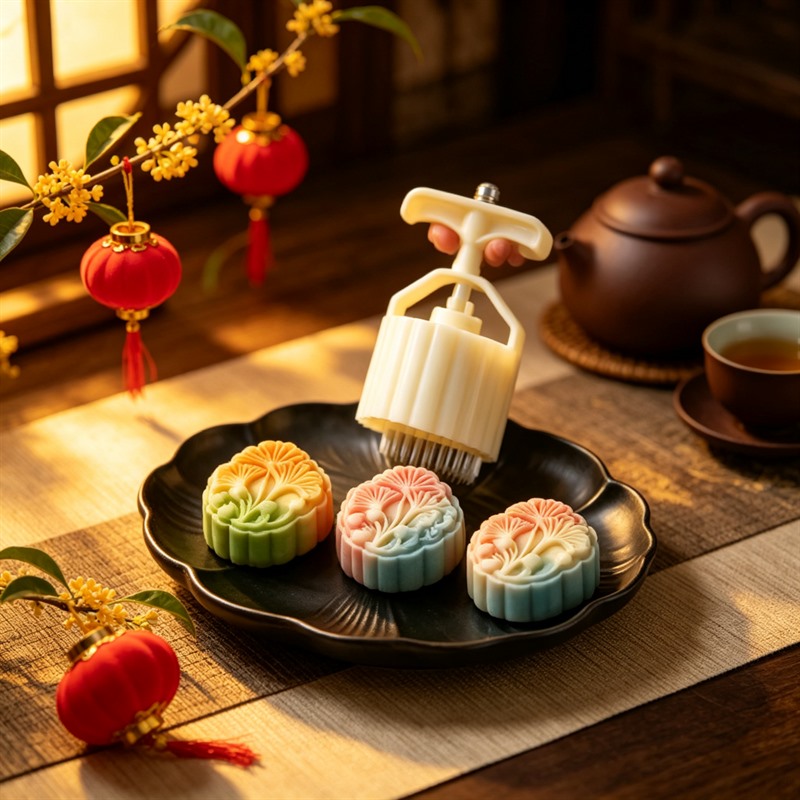 Mooncake Mold Ginkgo Leaf Hand - Food Stamps Snacks review and price