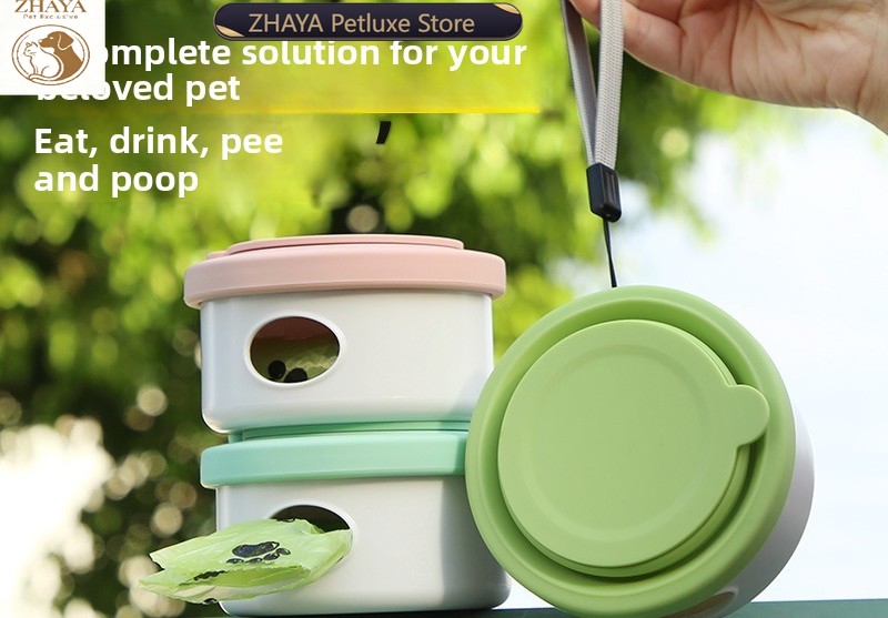 ZHAYA Portable Dog Bowl Set Tr - Food Snacks For Hiking review and price