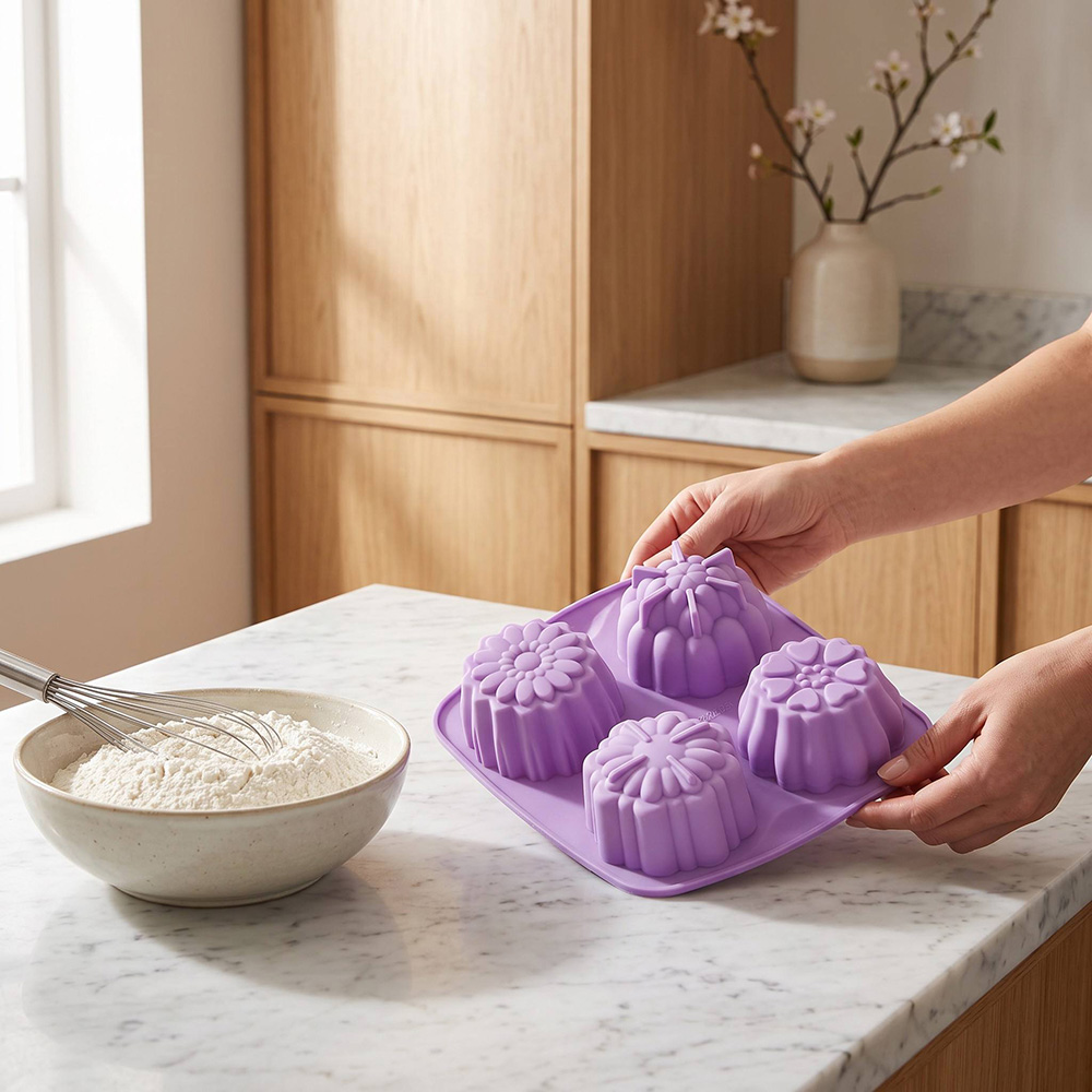 BPA Free 4-Hole Flower Shaped  - Food Snacks Healthy review and price